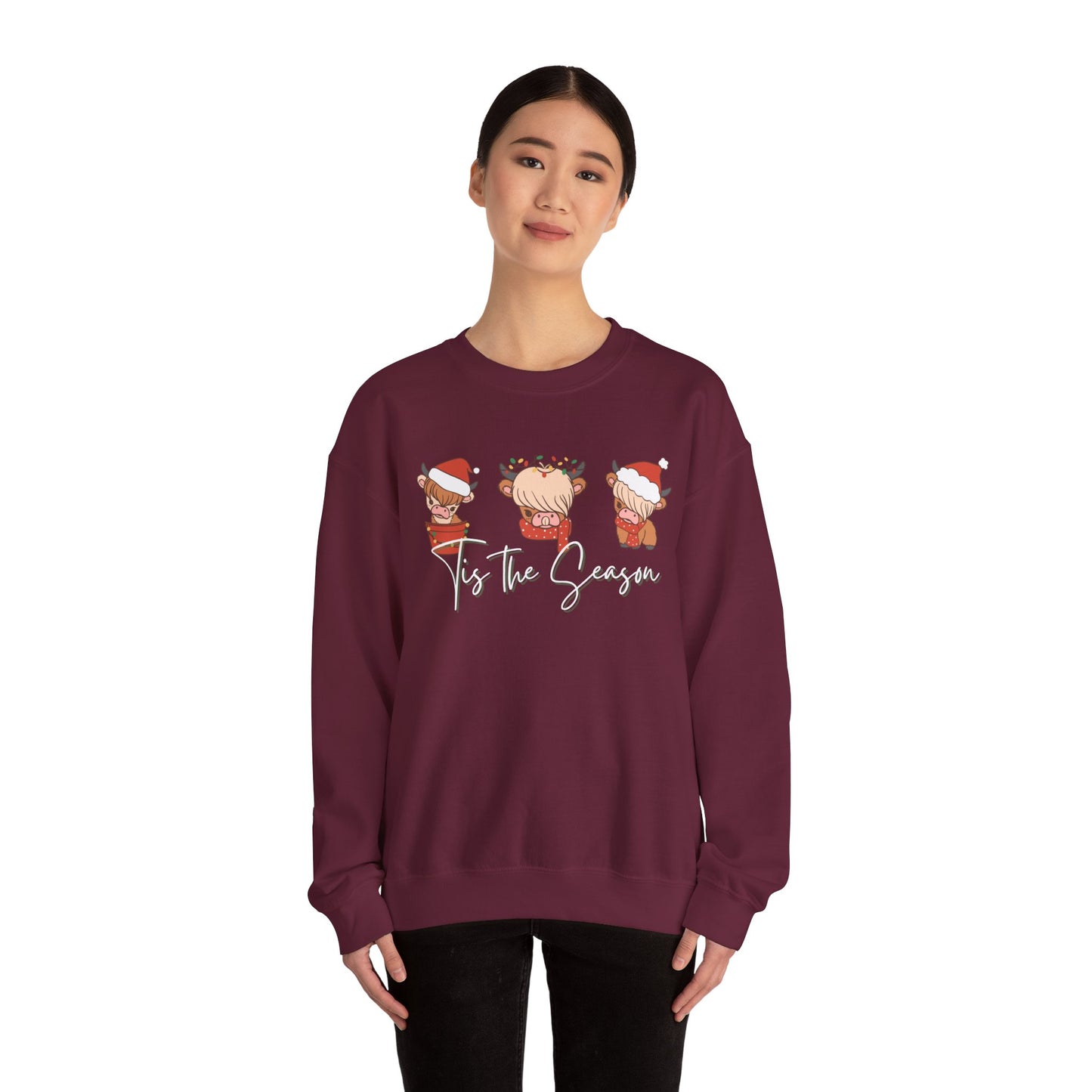 Christmas Highland Cow Sweatshirt