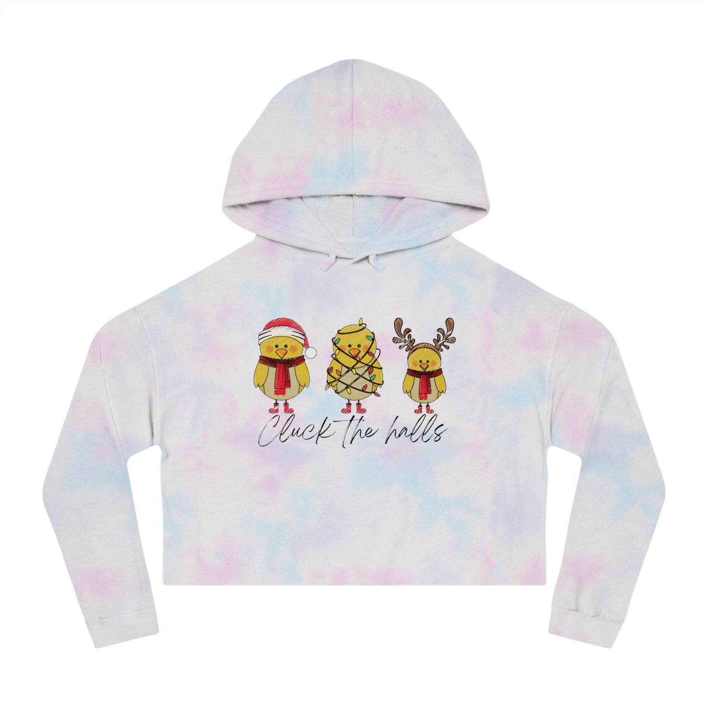 Christmas Chick Cropped Hoodie