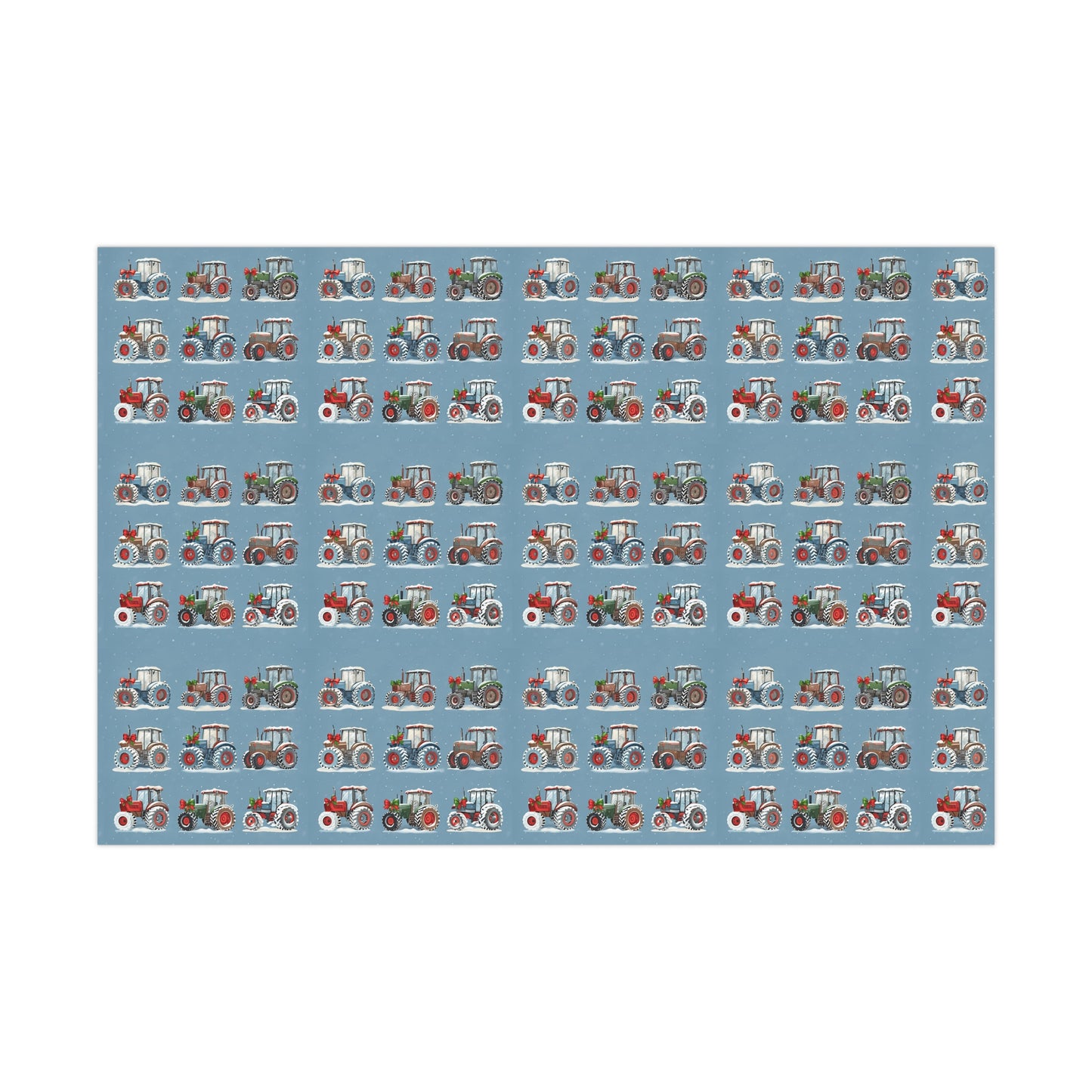 Christmas Tractor Wrapping Paper