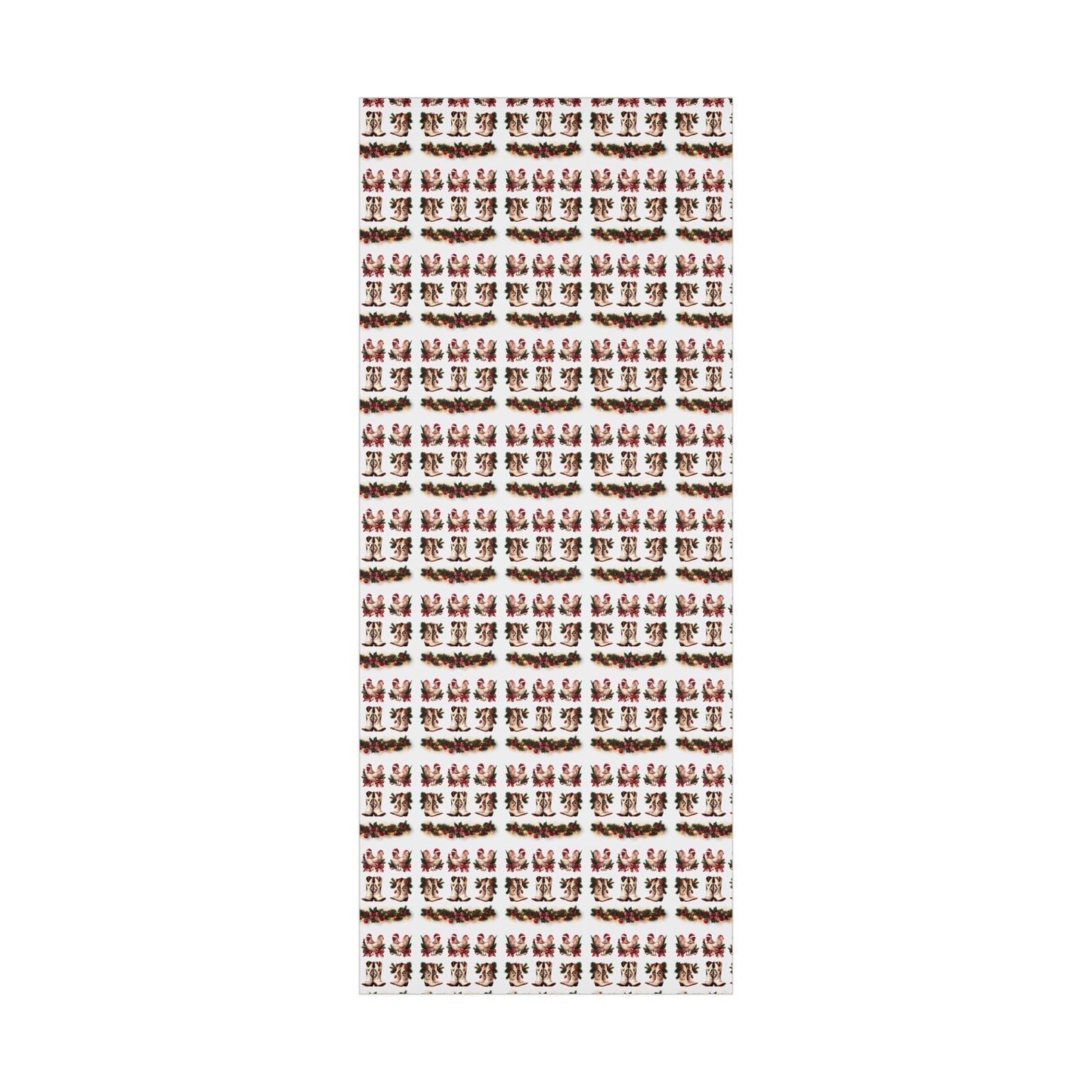 Wrapping Paper - Chicken and Cowboy Boots Christmas Design