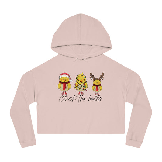 Christmas Chick Cropped Hoodie
