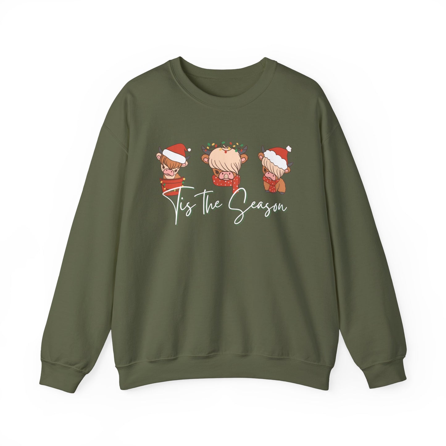 Christmas Highland Cow Sweatshirt